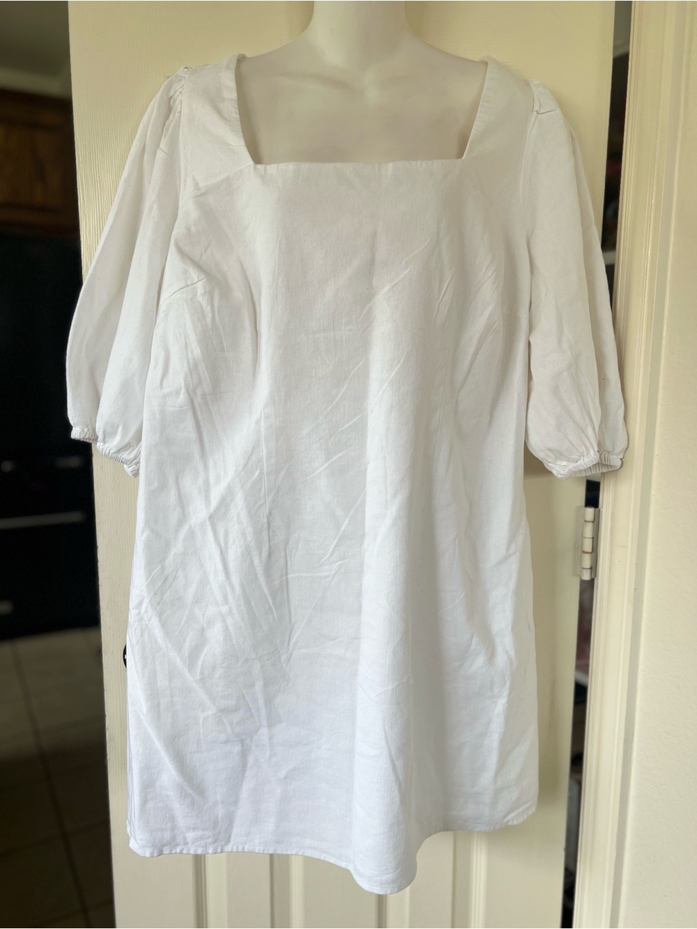 NWT a new day Square-Neck Mini Dress with Puff Sleeves XXL - Picture 3 of 11